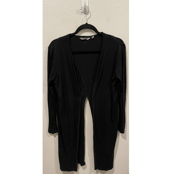 ATHLETA Camino Duster Cardigan  Black Swim Cover Up - Picture 2 of 4